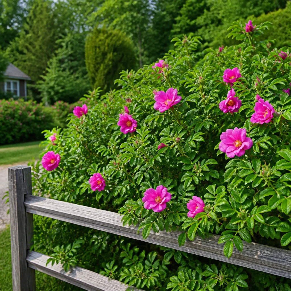 4. Роза морщинистая (Rosa rugosa)